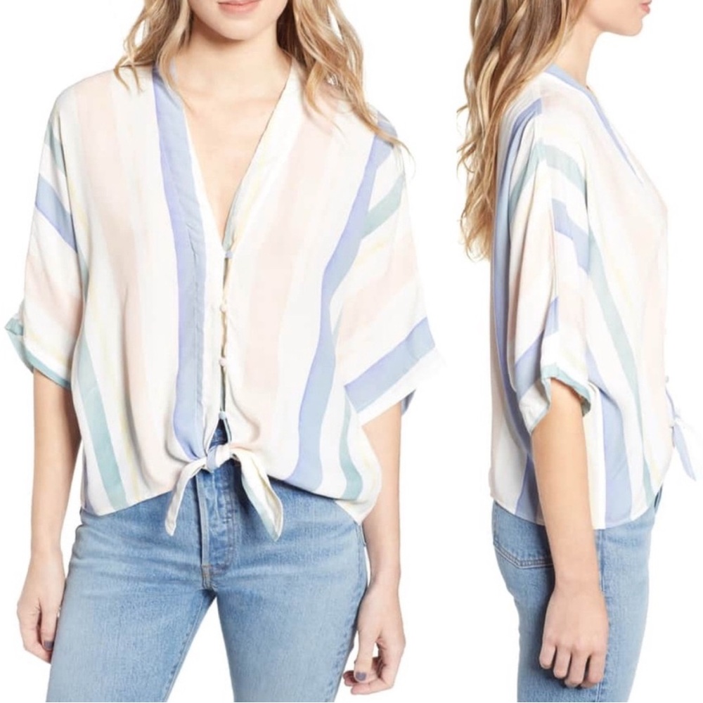 Rails Thea Tie Waist Blouse
